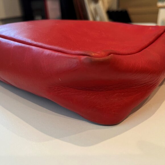 Clare V Midi Sac (Cherry Red) - NO STRAP INCLUDED - Picture 2 of 7